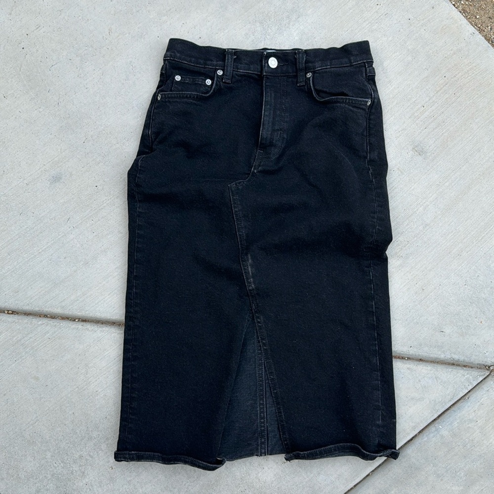 Stockholm Atelier Black Jean Skirt Size 4